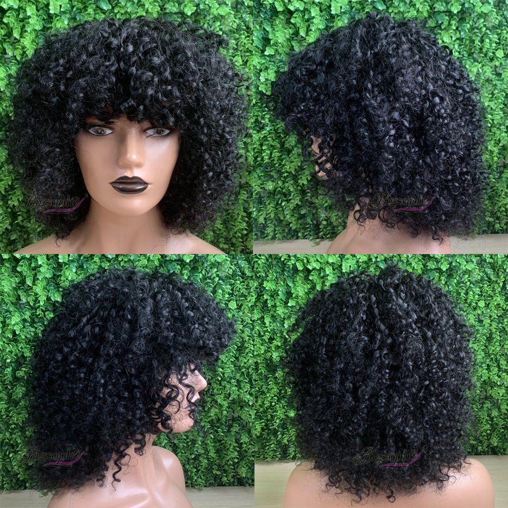Vietnamese Human Hair Supplier,Natural Human Hair Wigs Wholesale,SDD Headband Wig Short Curly Wig Bob