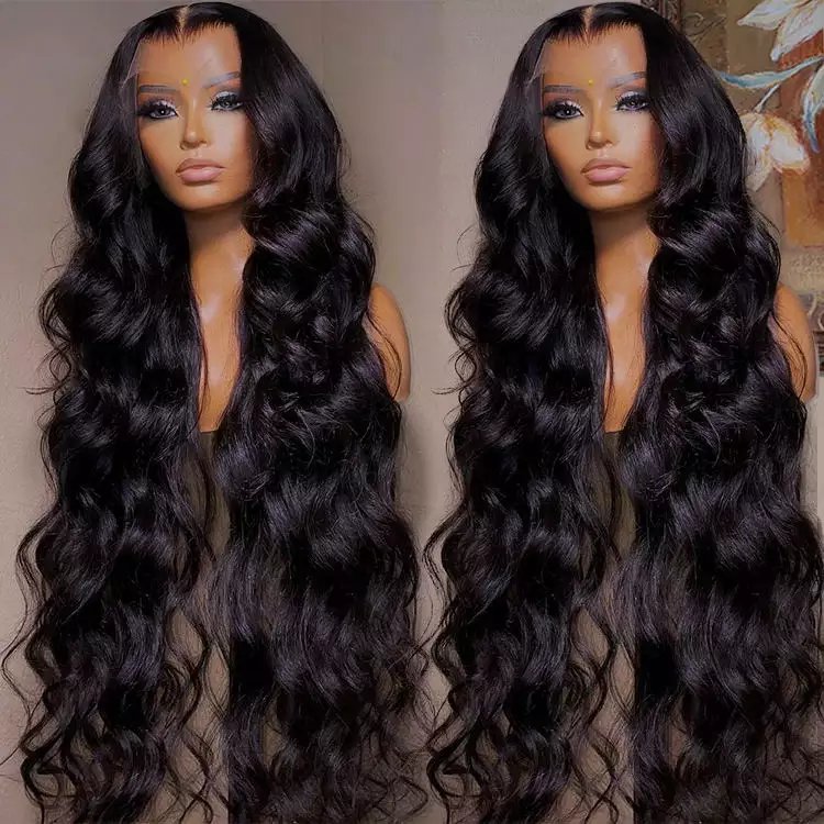 Cheap New trend virgin Brazilian human hair wigs body wave lace front wig wholesale lace frontal wigs for black women