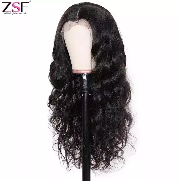 ZSF Human Hair Wigs Wholesale Body Wave 5*5 HD Lace Closure Wig 100% Brazilian Unprocessed Virgin Human Hair Wig For Black Women