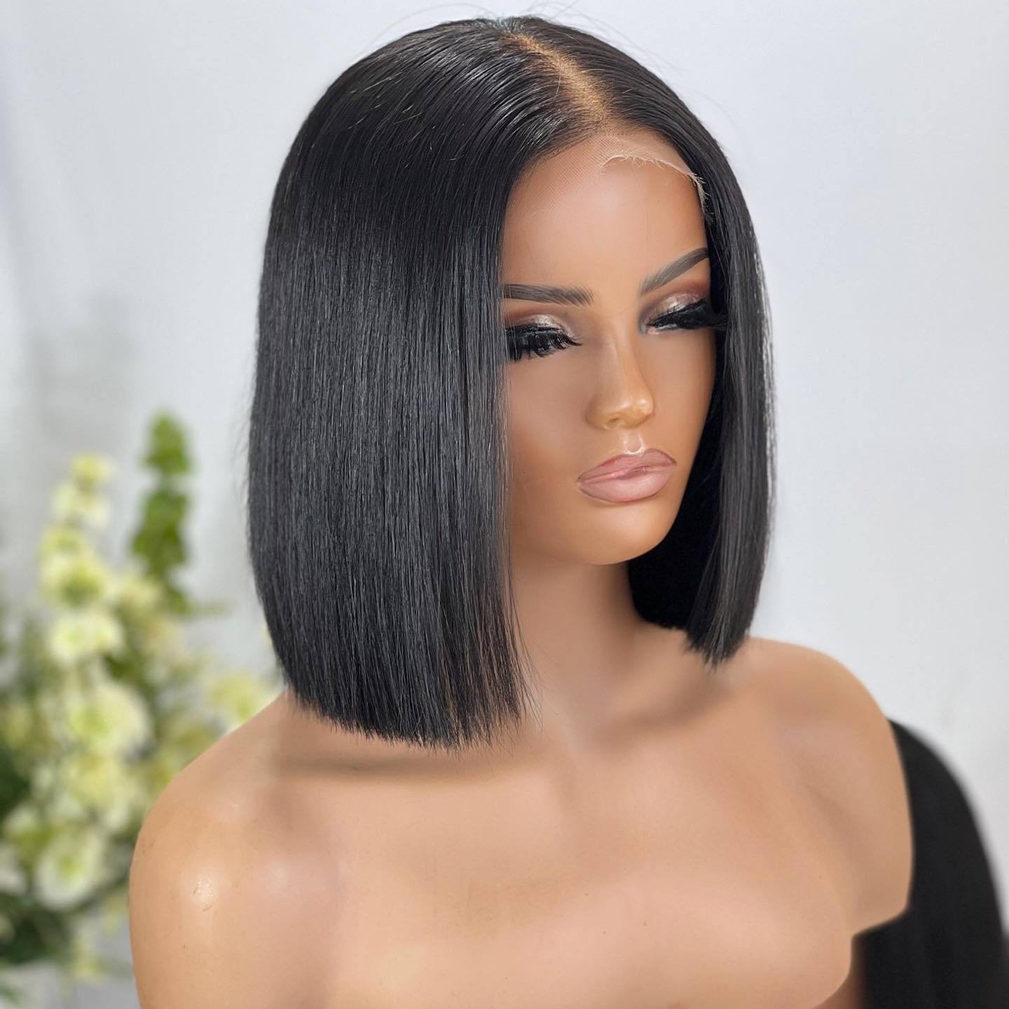 Bob Transparent Hd Lace Human Hair Wig 8-14inch Virgin Vietnamese Human Hair Wig 4x4 Closure Short Bob Wigs