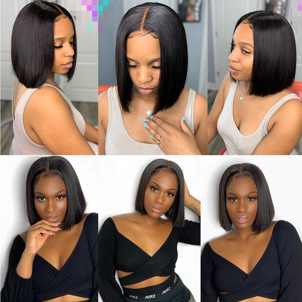 Bob Transparent Hd Lace Human Hair Wig 8-14inch Virgin Vietnamese Human Hair Wig 4x4 Closure Short Bob Wigs