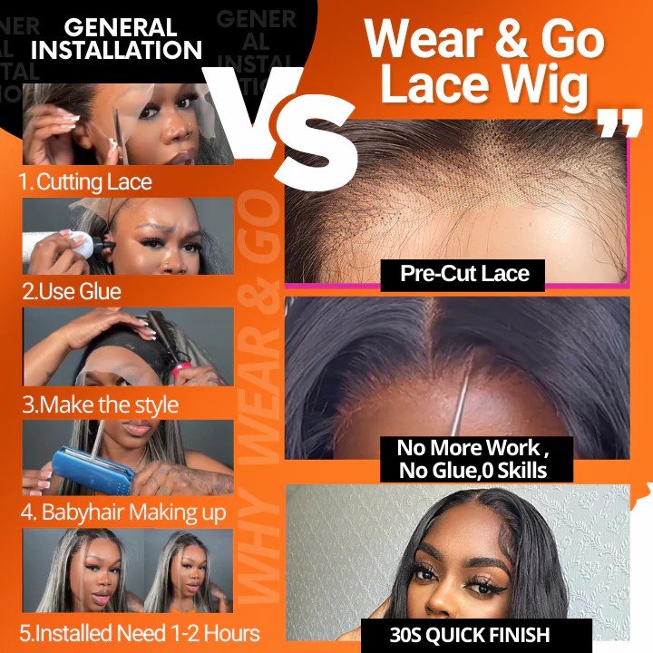 Ready To Wear Glueless Human Hair Wig 4x6 5x5 Lace Closure Human Hair Wigs Glueless Wig Human Hair Ready To Go For Black Women