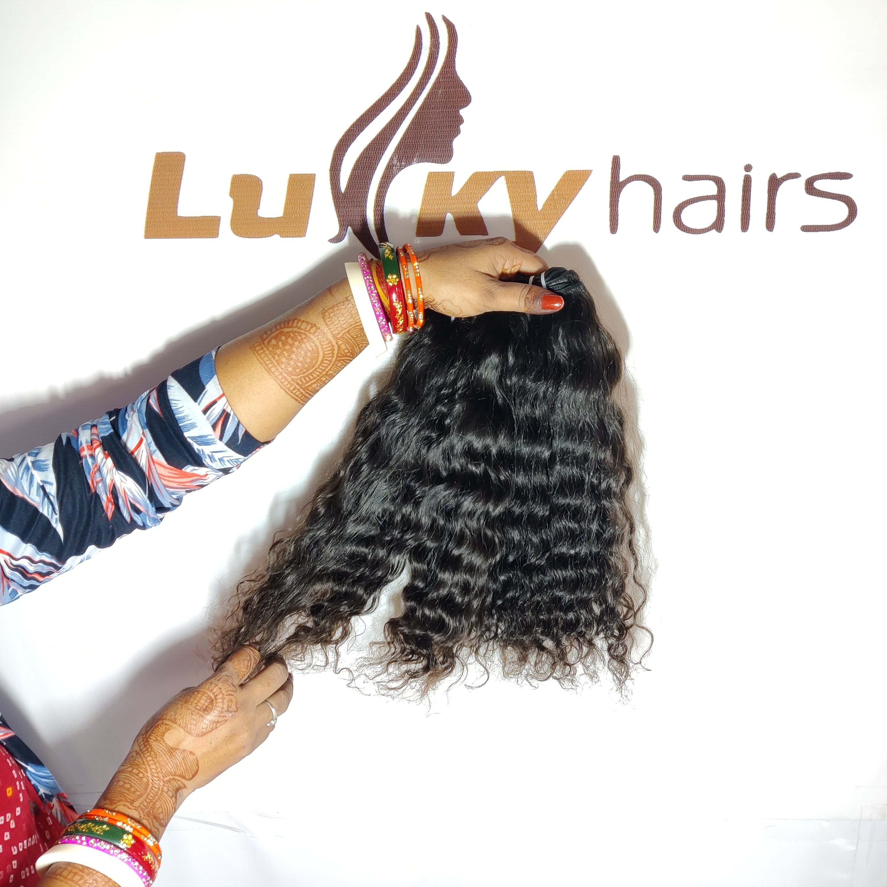 Wholesale Indian 100% Raw natural virgin human price human curly machine double weft unprocessed Indian temple human hair