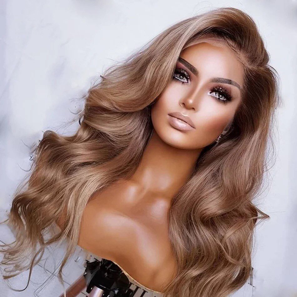 Wholesale Body Wave Lace Front Wig Human Hair Wigs For Women Honey Blonde Highlight Hd Glueless Lace Wigs