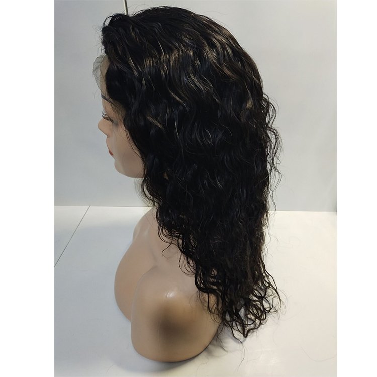 Unprocessed Brazilian Human Hair front Lace Wig, OEM Vendors Virgin Cuticle Aligned Full Swiss Lace Human Hair Wig