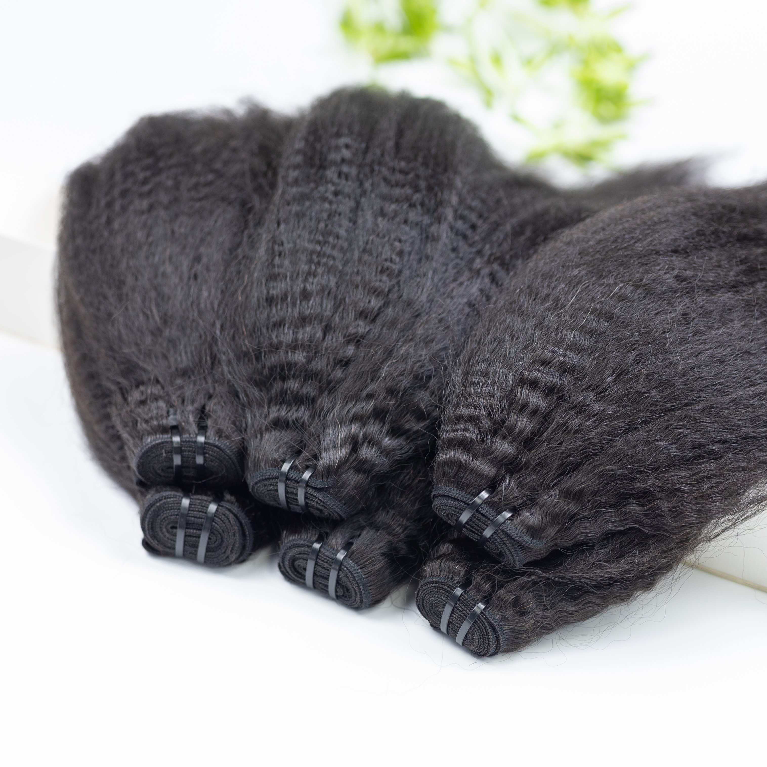 100% kinky raw human Wholesale Kinky Bundles Weft Raw Silky and Smooth Best Selling Raw Human Hair from Sky Hair