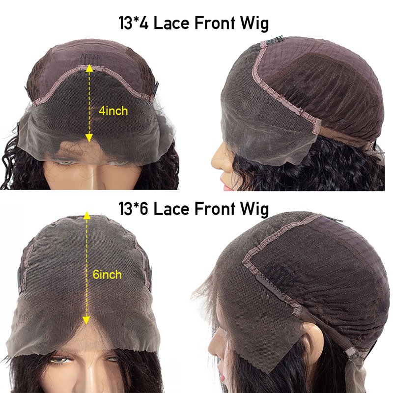 Transparent 4X4 Lace Closure Wigs Human Hair Pre-Plucked Brazilian Virgin Hair Highlight #4/27 Loose Wave Wigs for Women 10-32"
