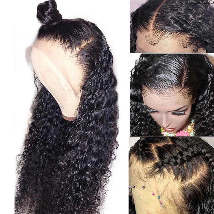 Closure Wholesale Virgin 30Inch Water Wave Wig Front Full Lace Human Hair Wigs For Black Women