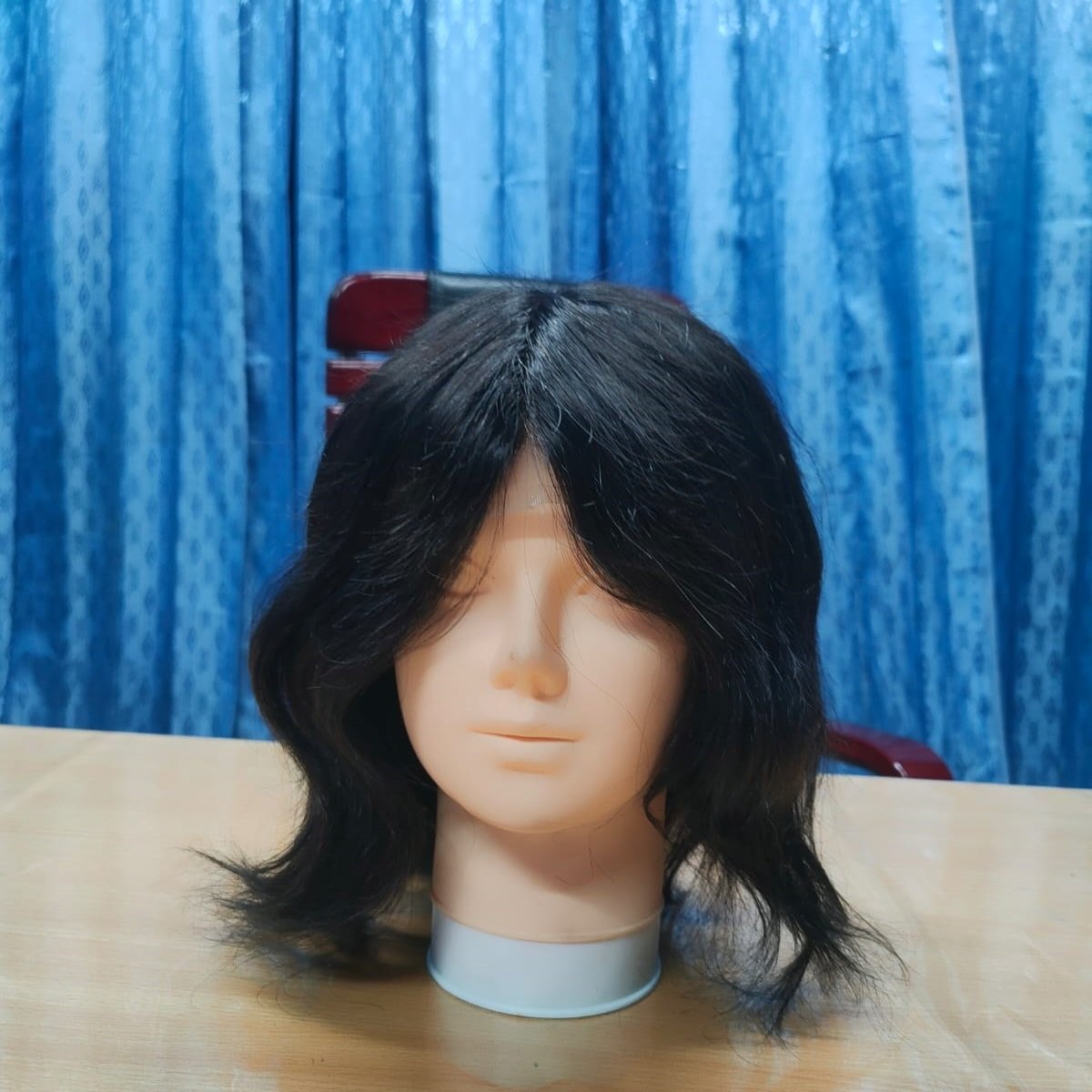 virgin hair vendor wigs HD lace frontal wig, glue less wigs human hair raw Indian hair. made in Bangladesh