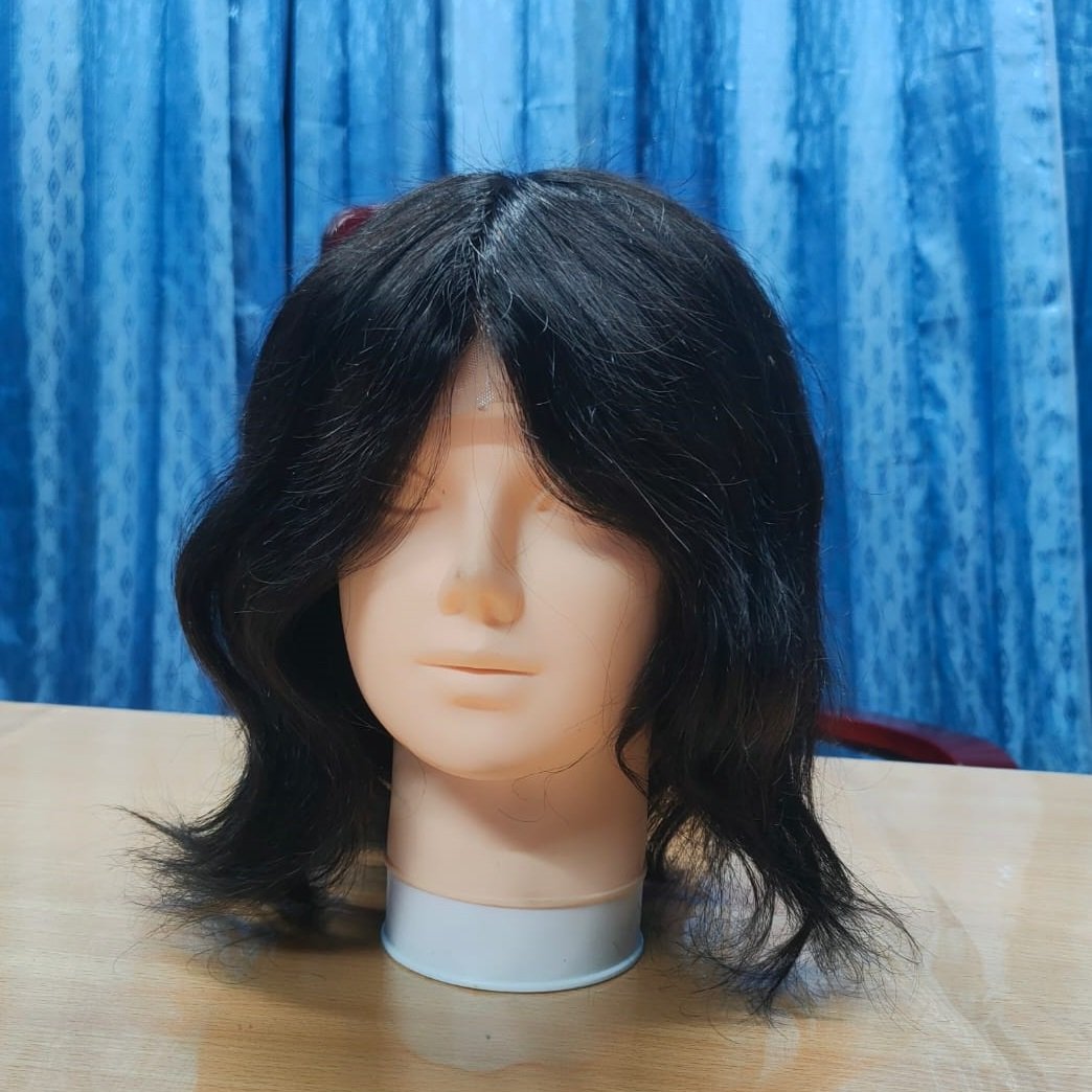 virgin hair vendor wigs HD lace frontal wig, glue less wigs human hair raw Indian hair. made in Bangladesh