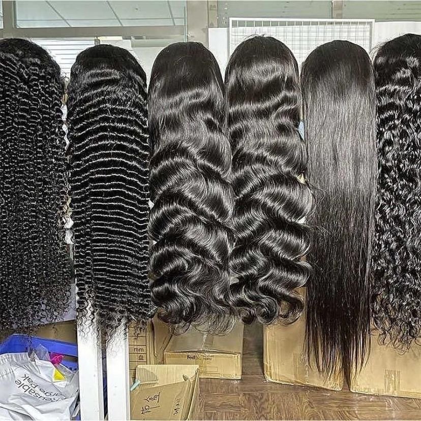 Wholesale Pre Plucked HD Transparent Front Lace Wig 100% Virgin Human Hair,360 Lace Frontal Wig,13x6 Full Lace Human Hair Wigs