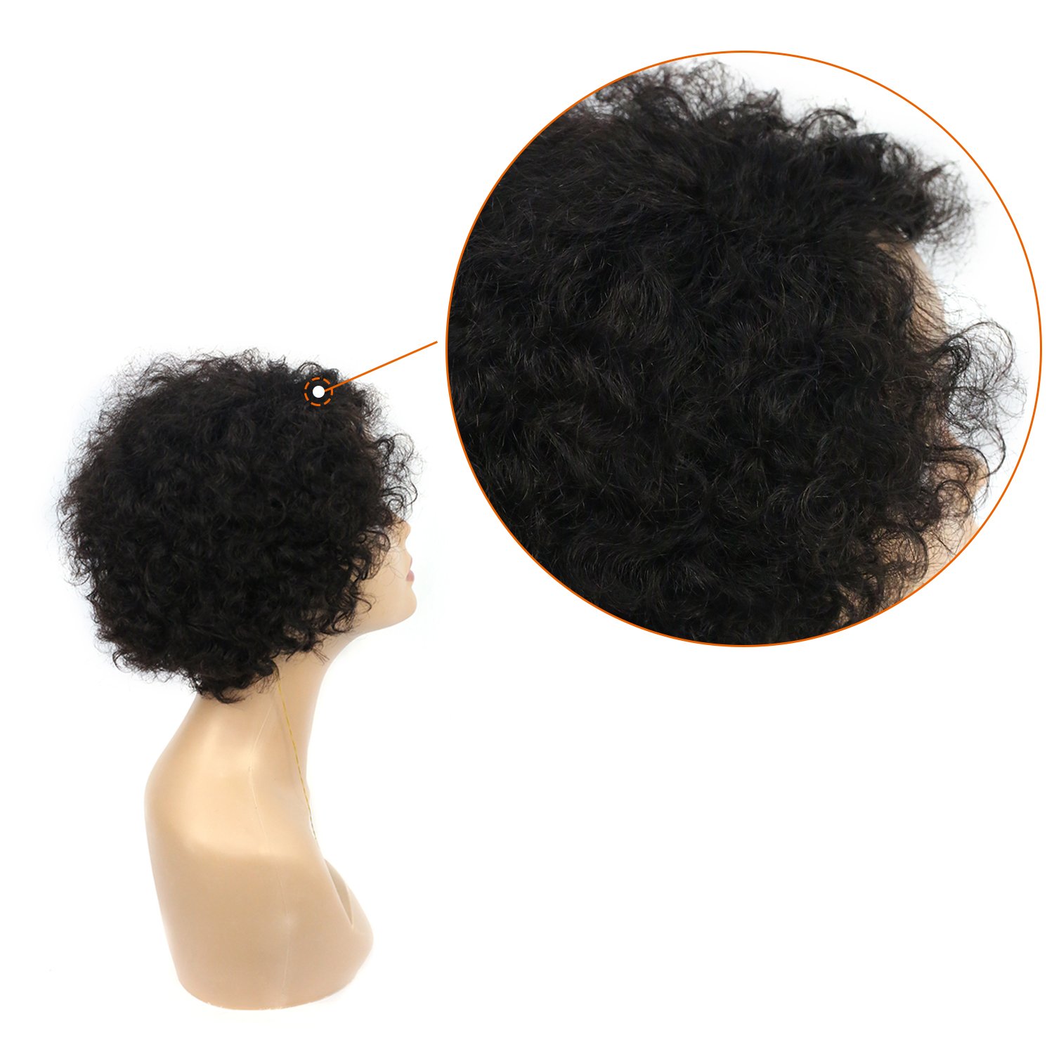 Tianrunhair 6 inch Human Hair Curly Bob Short Human Hair Wigs Bleached Knots 13X4 Lace Front Wig With Baby Hair
