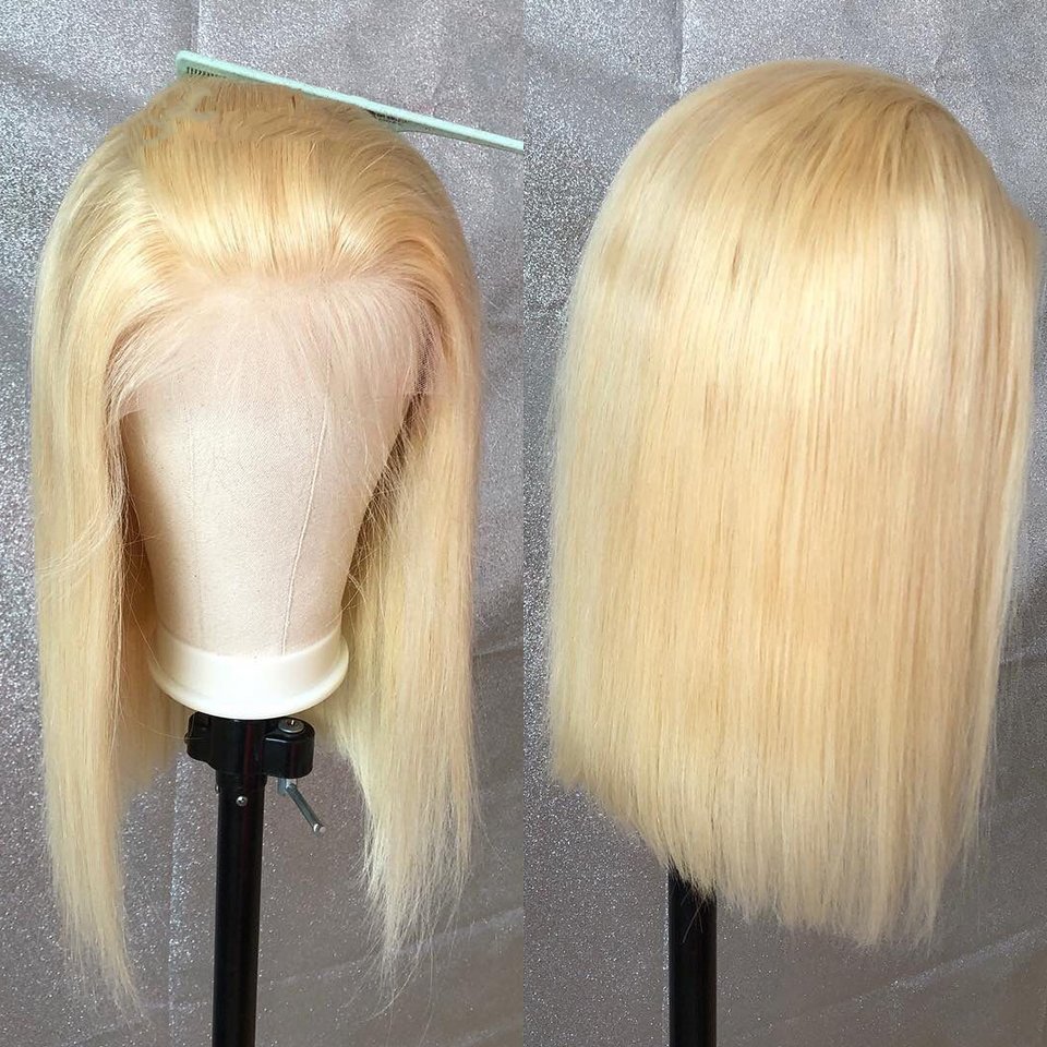 Yeswigs Honey Blonde 613 Colored Bob Human Hair Wig For Black Women Hd Full Lace Frontal Closure Wigs Wholesale Lace Front Wig
