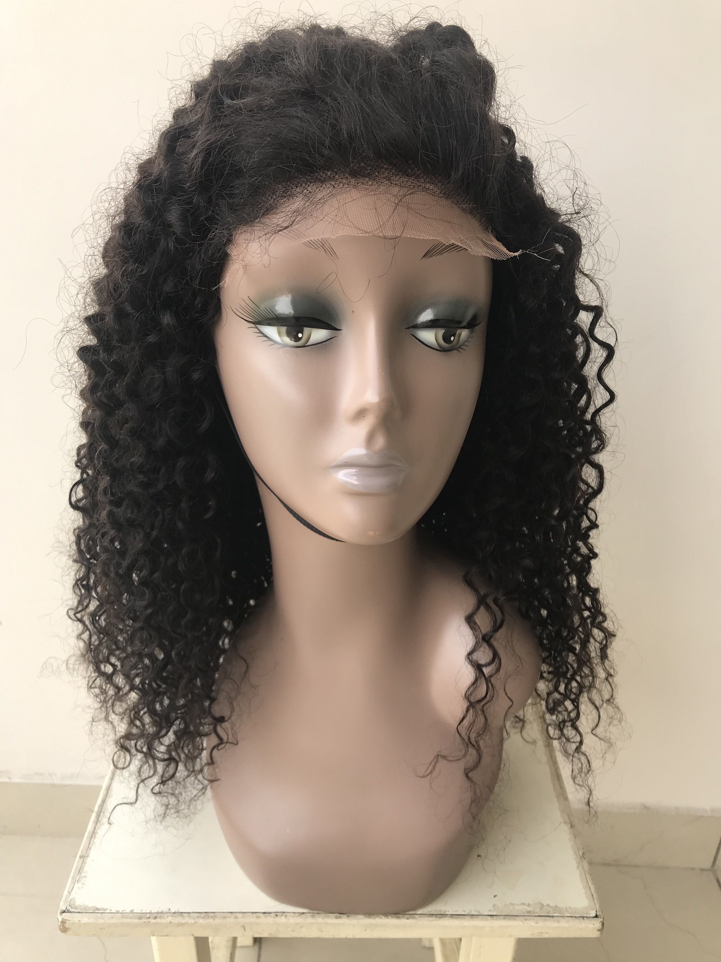 Top Grade 100%Unprocessed Remy Virgin Brazilian Afro Kinky Curly 5x5 HD Lace Closure Human Hair Single Donor Hair Wig Extensions