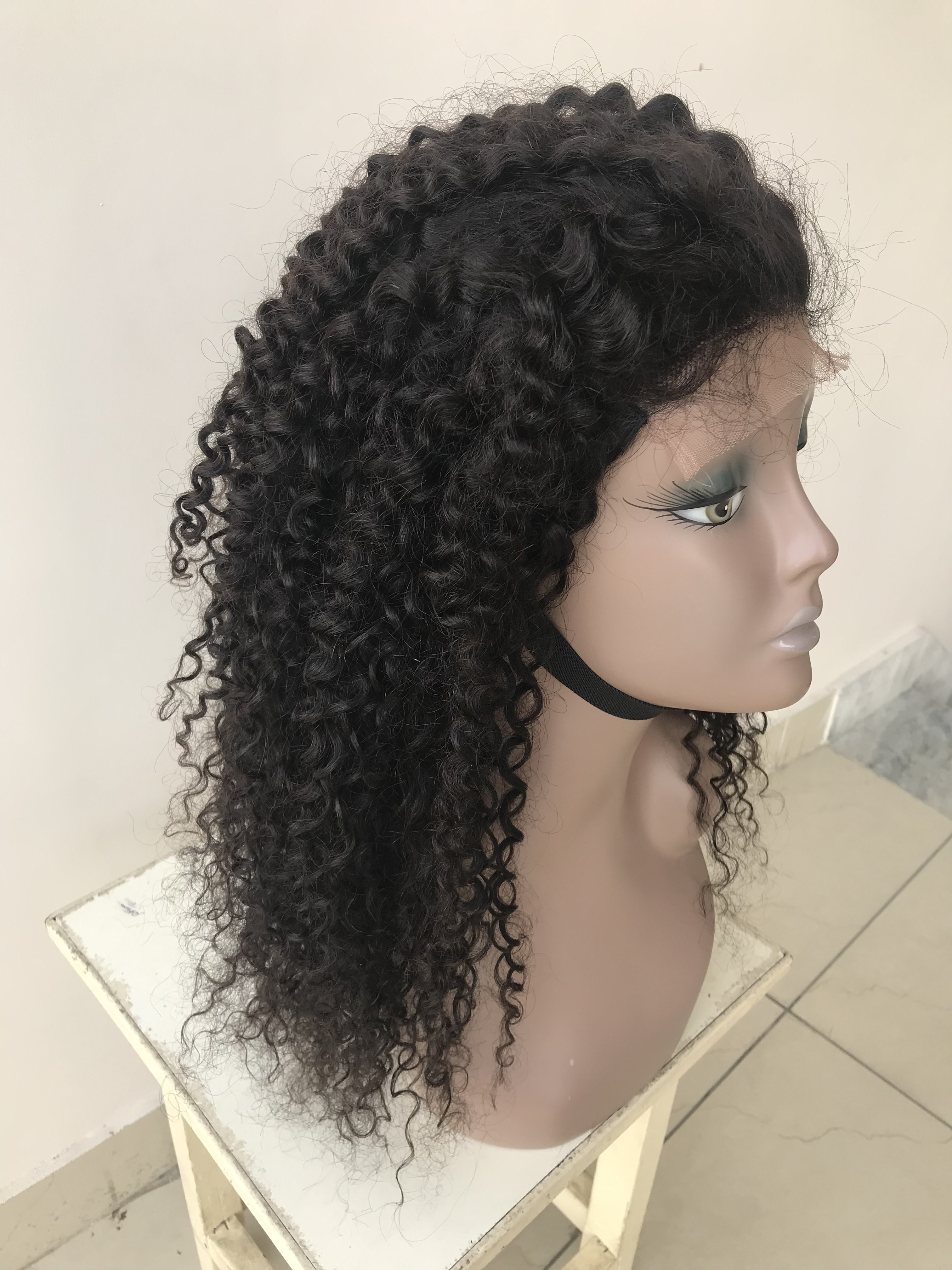 Top Grade 100%Unprocessed Remy Virgin Brazilian Afro Kinky Curly 5x5 HD Lace Closure Human Hair Single Donor Hair Wig Extensions