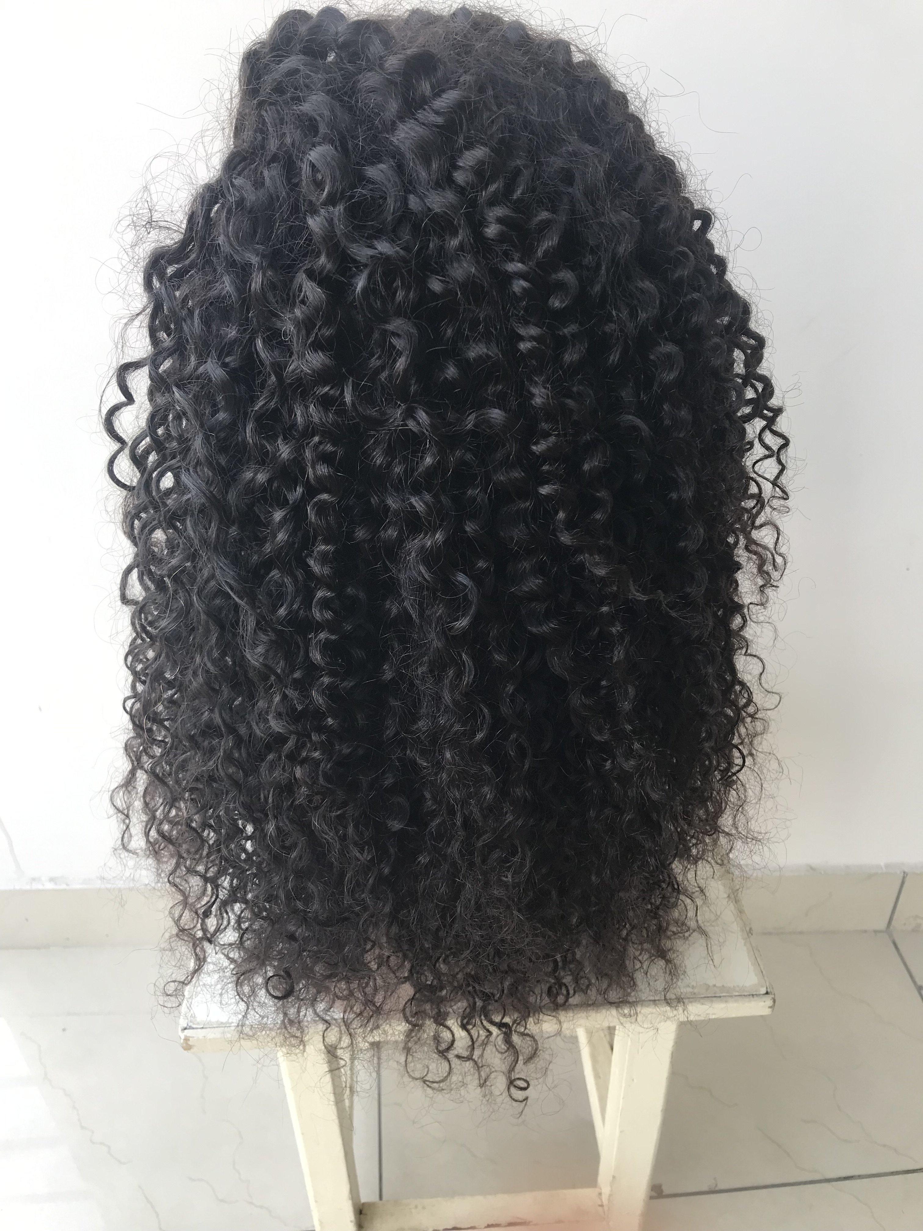 Top Grade 100%Unprocessed Remy Virgin Brazilian Afro Kinky Curly 5x5 HD Lace Closure Human Hair Single Donor Hair Wig Extensions