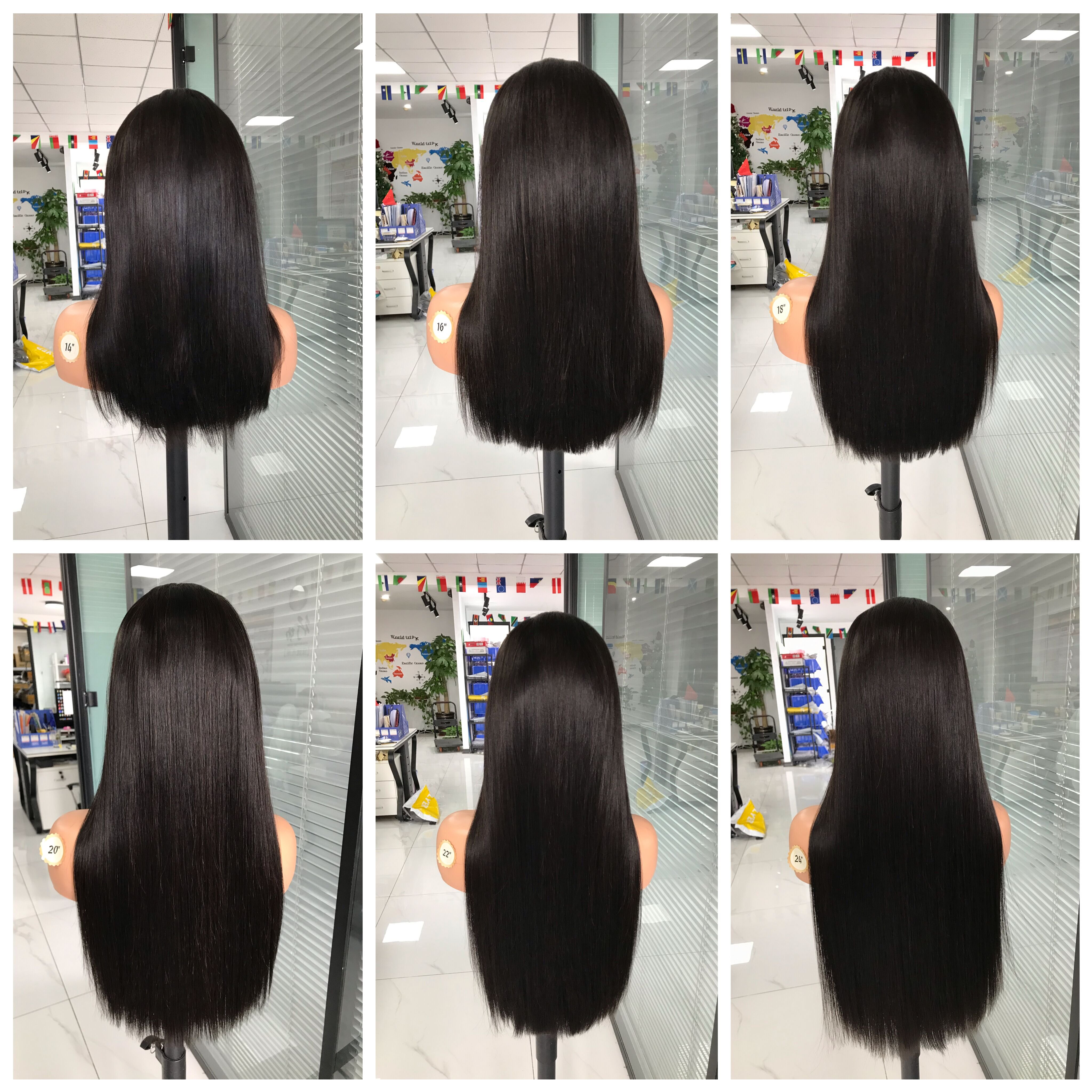 Natural Black Bone Straight Double Drawn Wig 13x4 13x6 Swiss Lace Frontal Virgin Cuticle Aligned Thick End Full Human Hair Wig