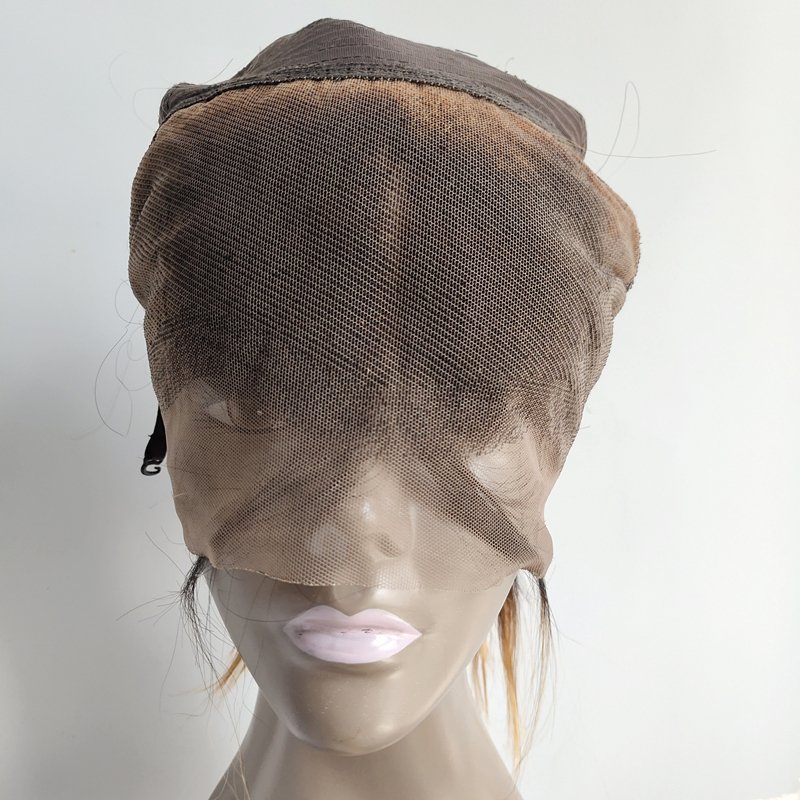 Indian remy human hair 1b/27 short bob 13*4 front lace wig