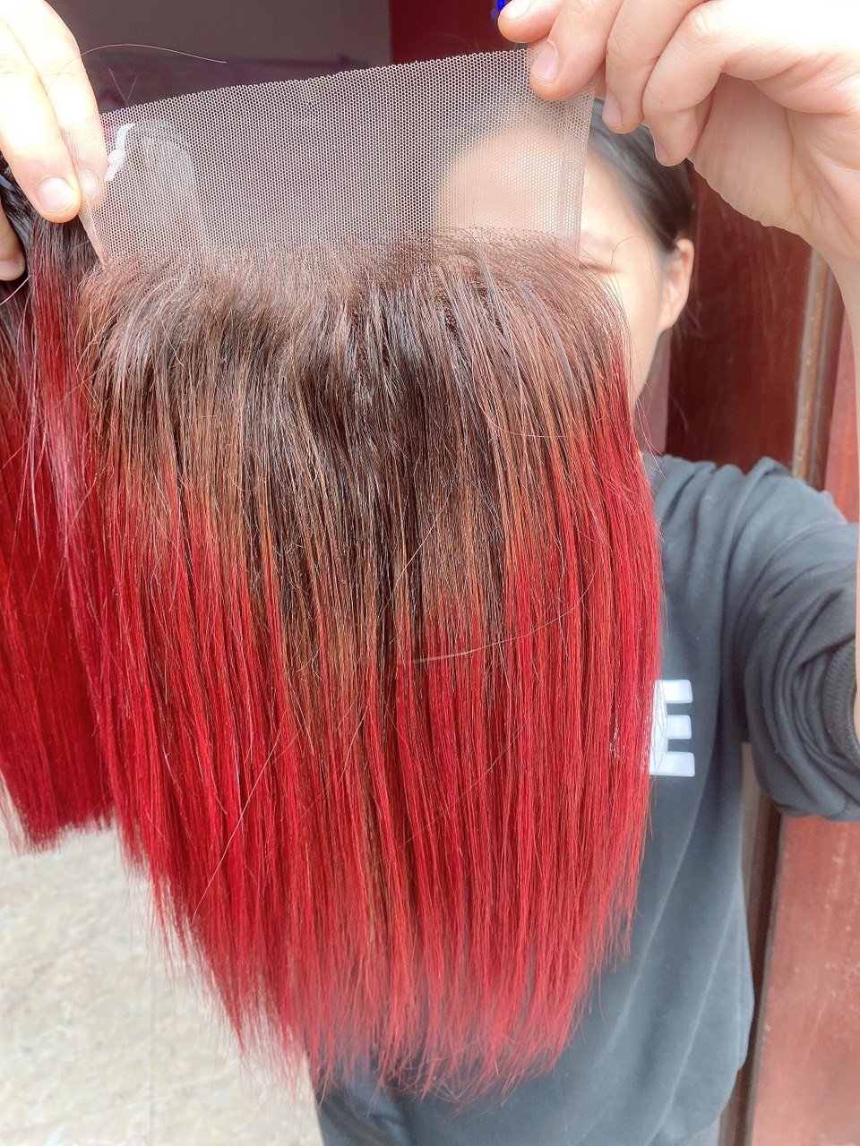 99J Burgundy Red Color Lace Closure Wig Short Straight Bob Lace Front Human Hair Wigs For Wholesale
