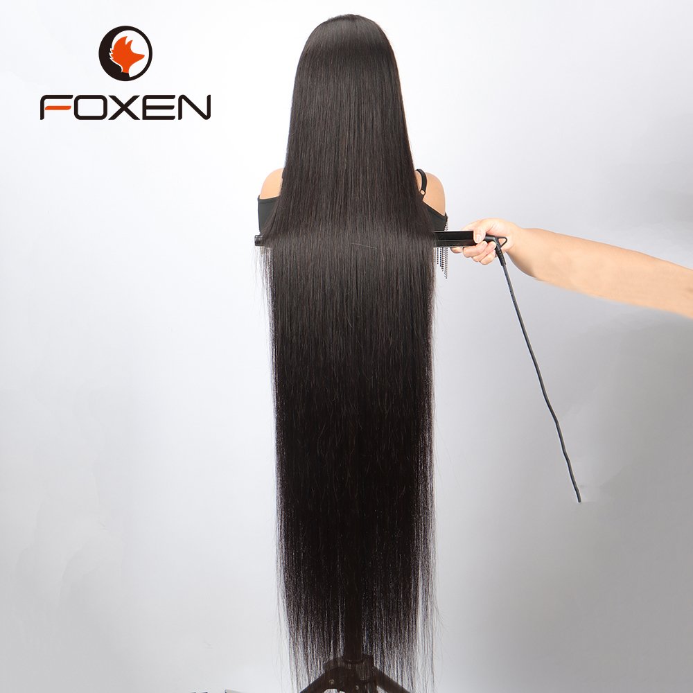 50 Inch Lace Frontal Wig 40 50 60 Inch Cambodian Real Raw Human Hair Wig Natural Private Label Beauty Salon Personal Custom Wigs