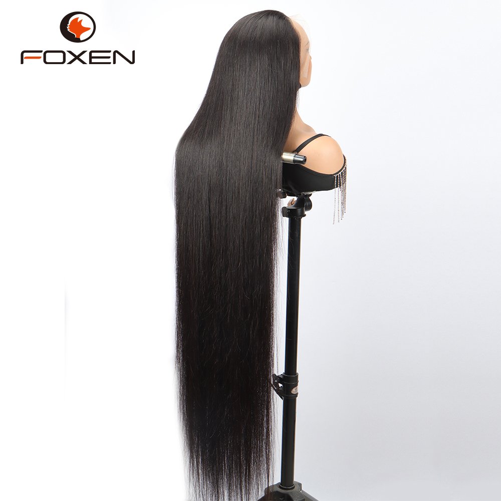 50 Inch Lace Frontal Wig 40 50 60 Inch Cambodian Real Raw Human Hair Wig Natural Private Label Beauty Salon Personal Custom Wigs