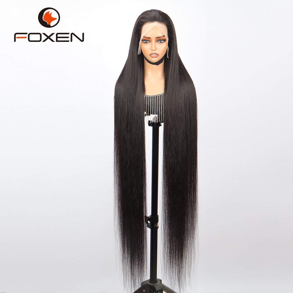 50 Inch Lace Frontal Wig 40 50 60 Inch Cambodian Real Raw Human Hair Wig Natural Private Label Beauty Salon Personal Custom Wigs