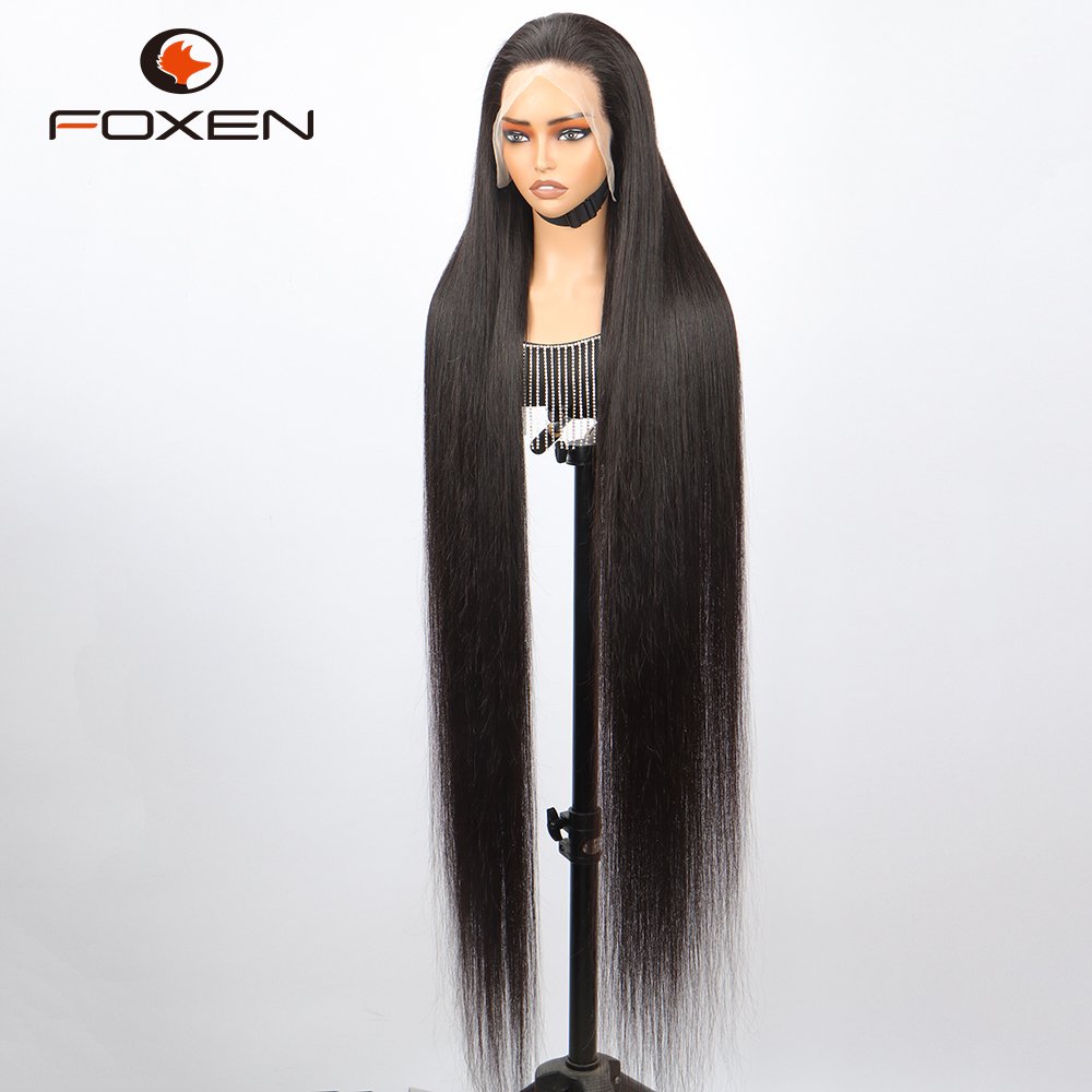 50 Inch Lace Frontal Wig 40 50 60 Inch Cambodian Real Raw Human Hair Wig Natural Private Label Beauty Salon Personal Custom Wigs