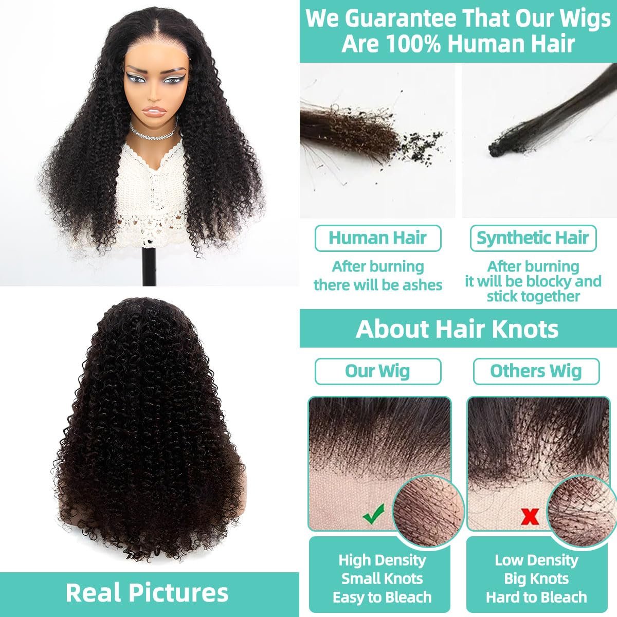 Beginner Friendly Kinky Curly Glueless Wig Cuticle Aligned Raw Indian 100% Human Hair Pre Plucked No Glue Wear And Go Wigs