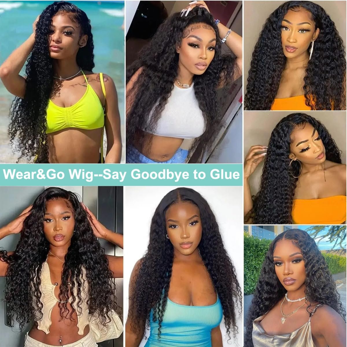Beginner Friendly Kinky Curly Glueless Wig Cuticle Aligned Raw Indian 100% Human Hair Pre Plucked No Glue Wear And Go Wigs