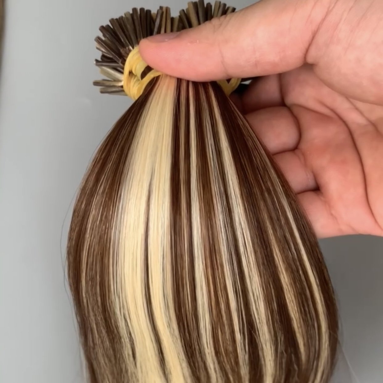 Super Double Drawn Vietnamese Prebonded I Tip Hair Extensions Raw Virgin Keratin Human Hair Extension Genius Weft