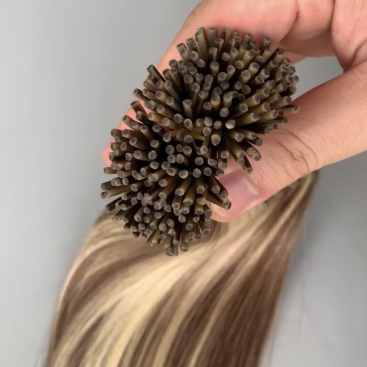 Super Double Drawn Vietnamese Prebonded I Tip Hair Extensions Raw Virgin Keratin Human Hair Extension Genius Weft