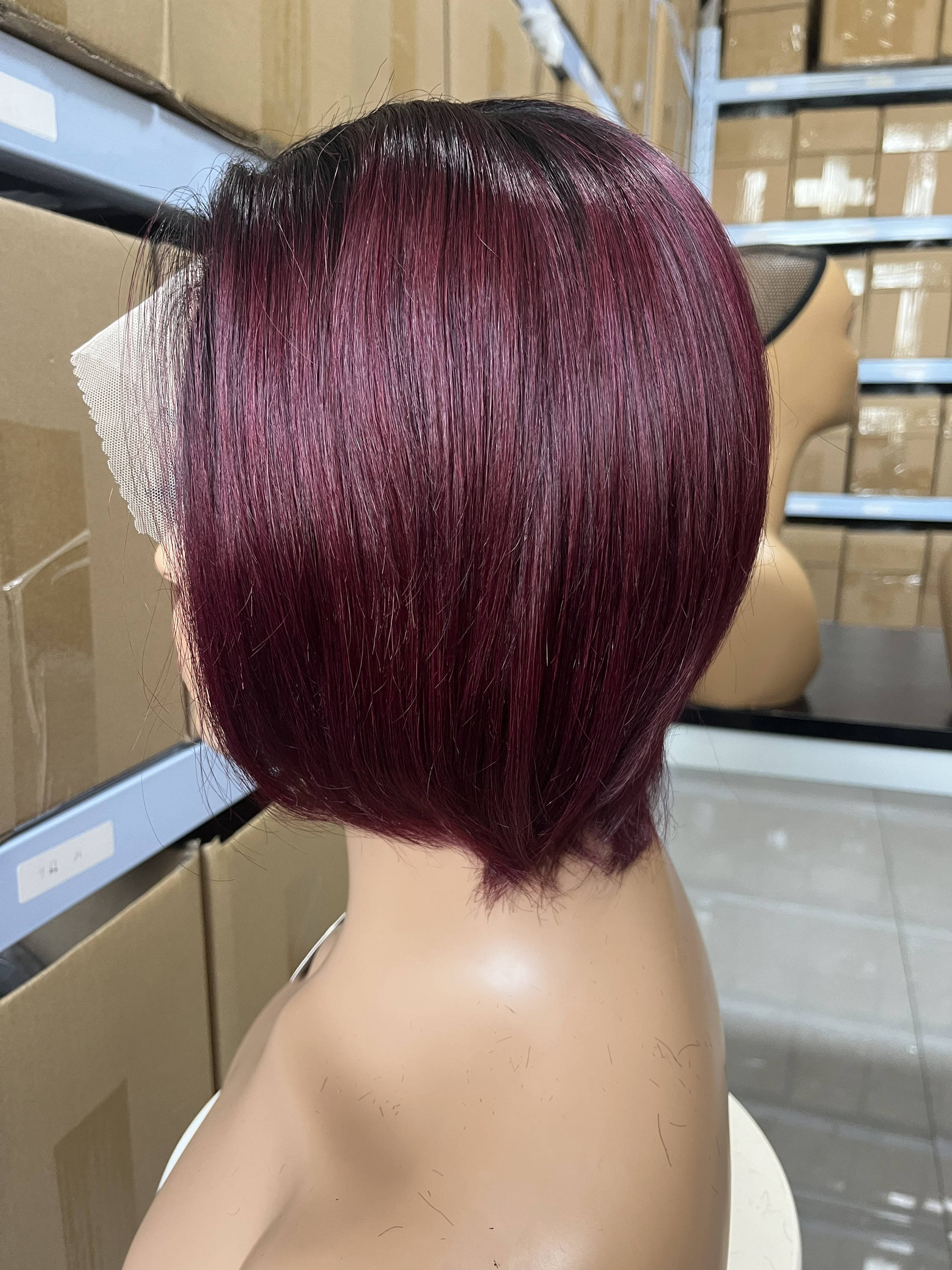 Cuticles Aligned Short Pixie Cut Wig Short Straight Wig 180% 250% T Part Lace Front Human Hair Wigs For Black Women