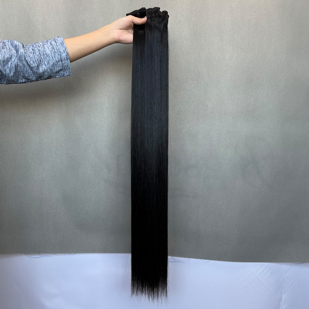 Factory Wholesale Cuticle Aligned Hair Super Funmi Hair Double Drawn Egg Curl 100% Human Hair Natural Black 8''-20''