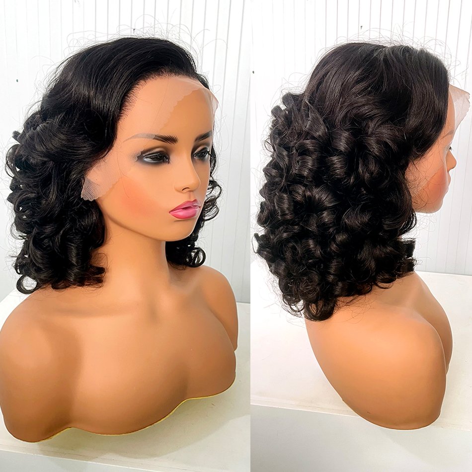 SDD Vietnamese Raw Loose Wave Lace Front Wig Bouncy Spring Curly HD Frontal Human Hair Wigs for Women