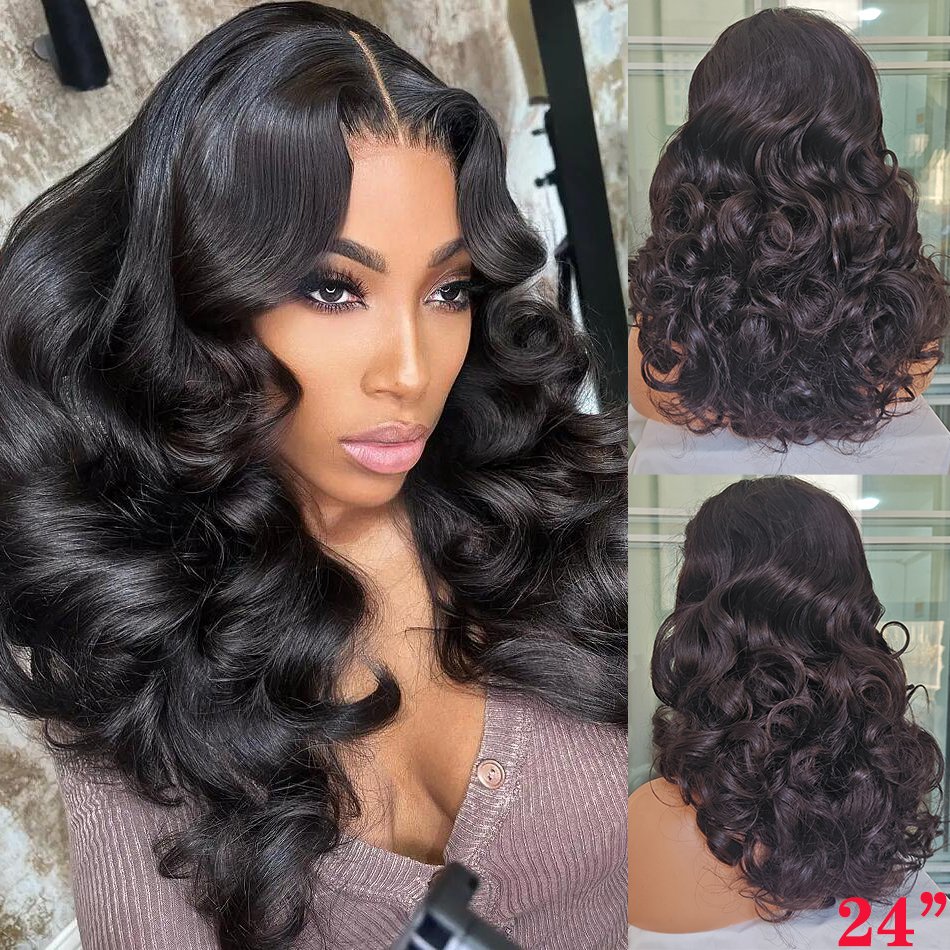 SDD Vietnamese Raw Loose Wave Lace Front Wig Bouncy Spring Curly HD Frontal Human Hair Wigs for Women
