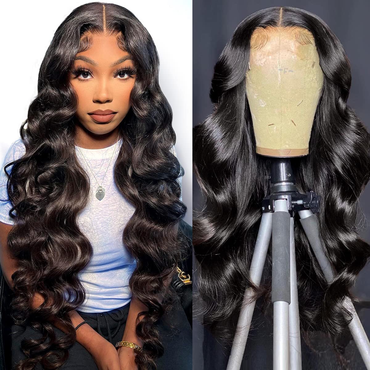 150 180 Density 4x4 HD Full Lace Human Hair Wig for Black Women Wholesale Brazilian Virgin Hair HD Lace Front Wig with Baby Hair