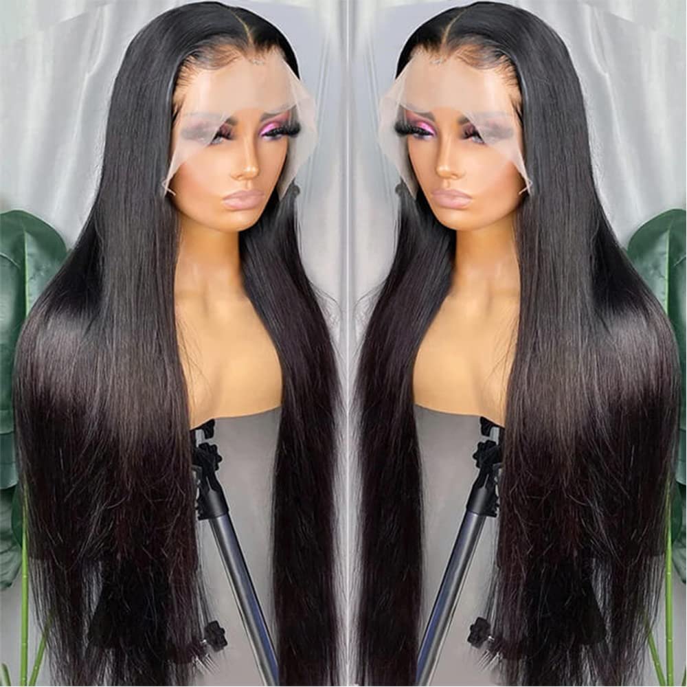 150 180 Density 4x4 HD Full Lace Human Hair Wig for Black Women Wholesale Brazilian Virgin Hair HD Lace Front Wig with Baby Hair