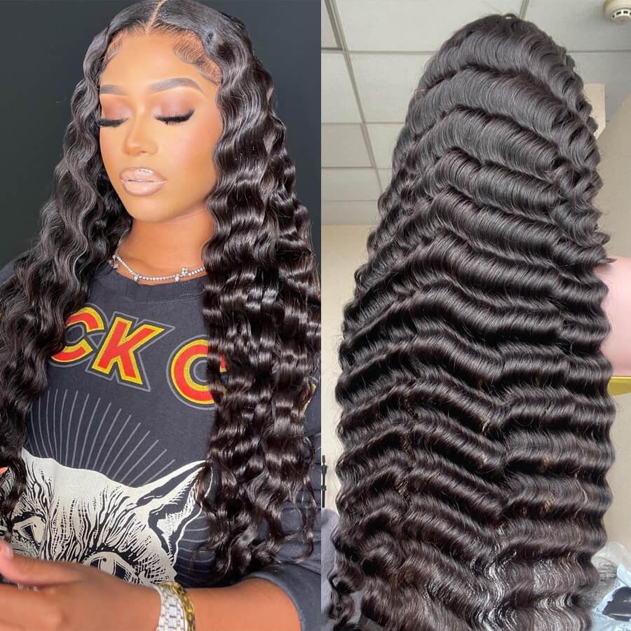 150 180 Density 4x4 HD Full Lace Human Hair Wig for Black Women Wholesale Brazilian Virgin Hair HD Lace Front Wig with Baby Hair