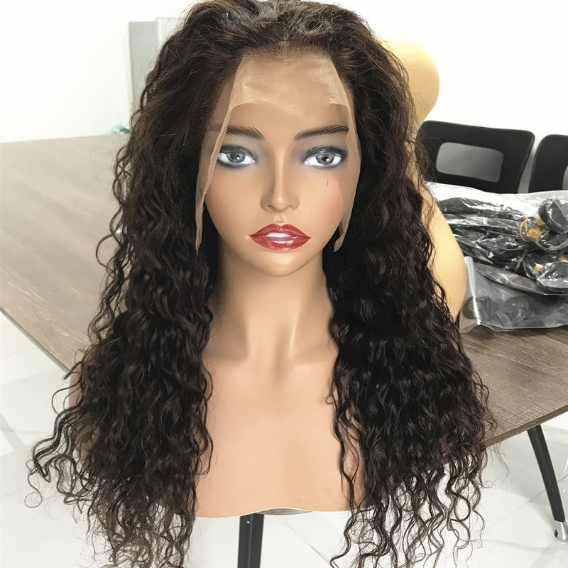 Frontal Silk Based Wigs Based Human Hair Wigs Top Quality 180% Density Silk Based Wigs,13x4 Lace Water Wave ,wholesale Silk Long