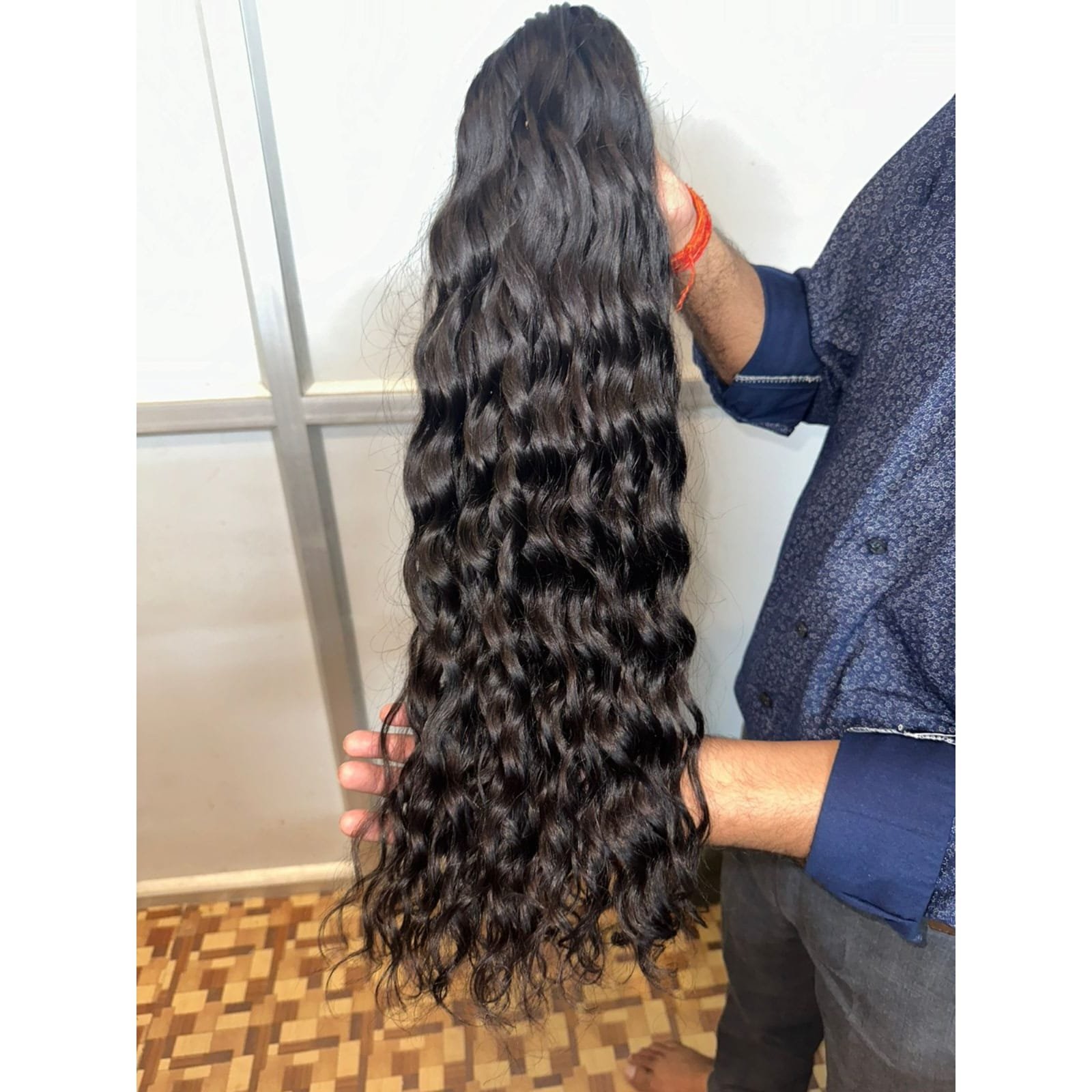 Wholesale Top Quality 100% Natural Human Hair Double Drawn Baby bouncy curly from Indian temple best wholesale factory price