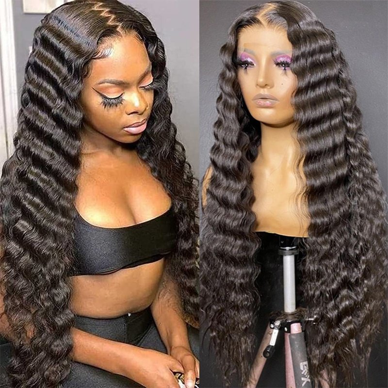 Fuxin Glueless Cuticle Aligned Hair Wigs 30 Inch Hd Deep Wave Lace Frontal Wig Vendor Brazilian Human Hair Wigs For Black Women