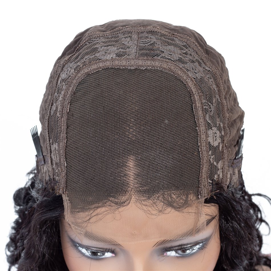 Virgin Cuticle Aligned Virgin Hair 4*4 Closure Jerry Curly Short Bob Wigs Wholesale Brazilian Human Hair Lace Closure Wigs