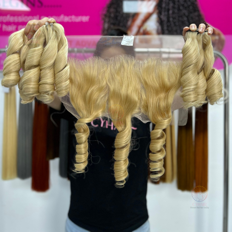 Virgin Cuticle Aligned Hair Raw Vietnamese Hair 613 Vietnamese Super Double Drawn Human Hair Wigs Large Stock Fast Shipping