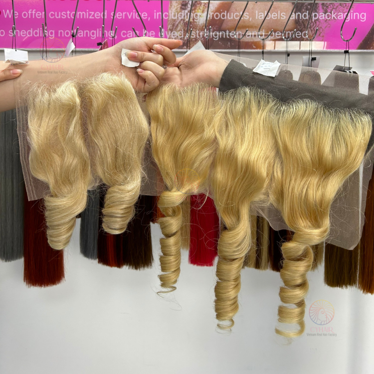 Virgin Cuticle Aligned Hair Raw Vietnamese Hair 613 Vietnamese Super Double Drawn Human Hair Wigs Large Stock Fast Shipping
