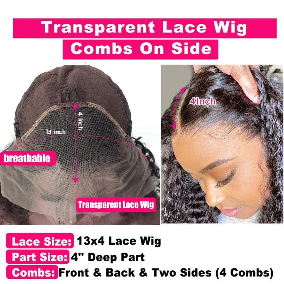 Mink Straight Brazilian Human Hair Lace Front Wig Remy HD lace Wigs Natural Human Hair Wigs For Black Women