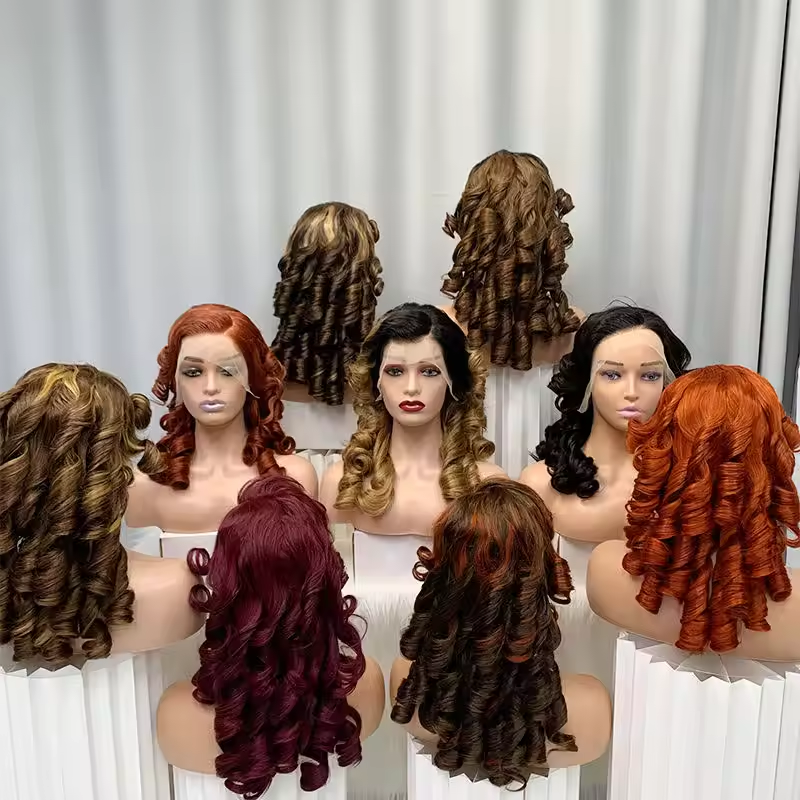 Raw Vietnamese Bouncy Curly 13X4 Hd Lace Front Wig For Women Super Double Drawn Virgin Brazilian Human Hair Wigs for Black Women