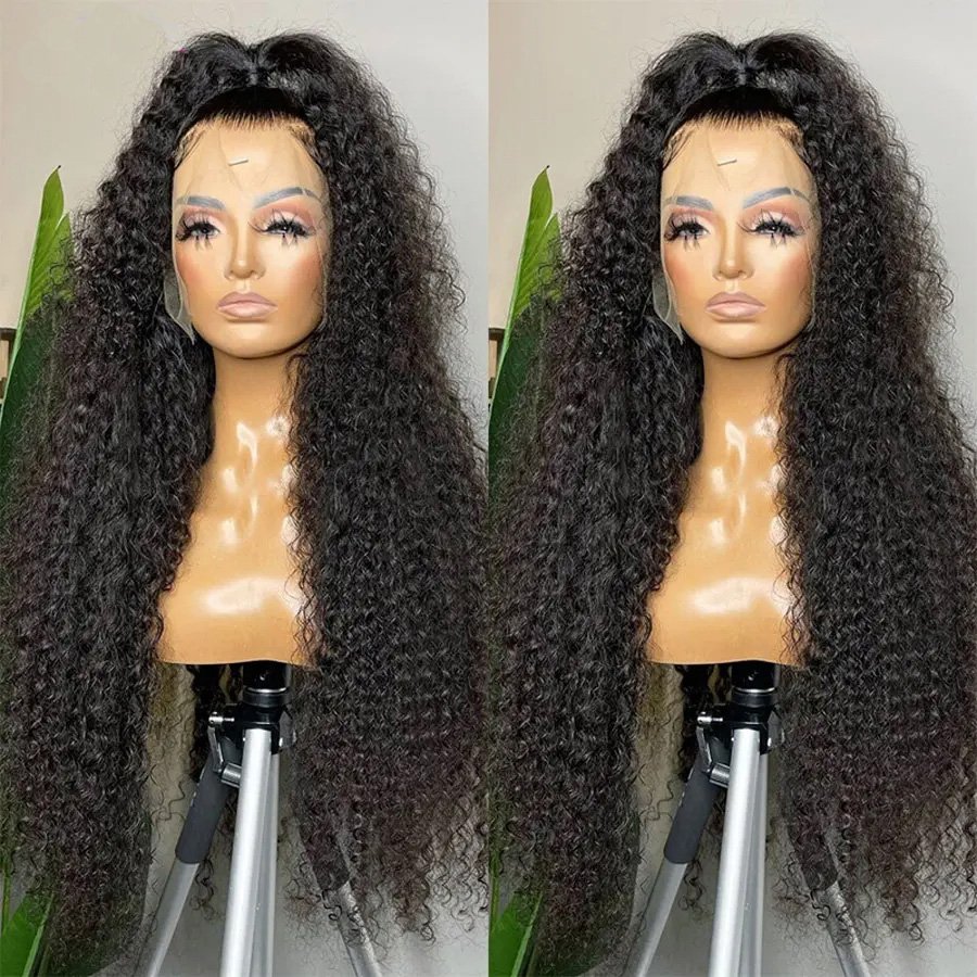 Raw Cambodian Full Lace Hair Wig,200 Density Jerry Curly Lace Frontal Wig 13x4 Lace Front Natural Human Hair Wig with Baby Hair