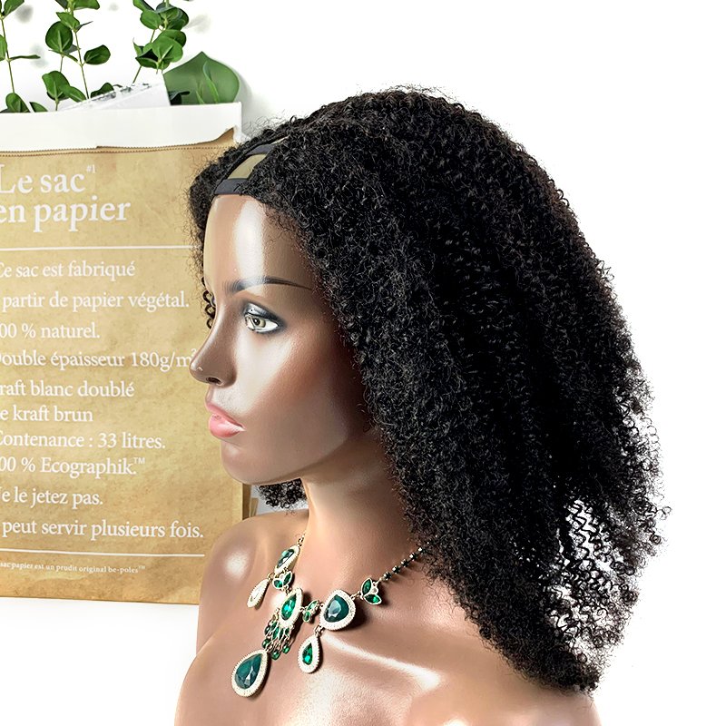 Human Hair Wigs u Part 4a 4b 4c Raw Virgin u Part Wig Afro Kinky Curly Human u Part Wig