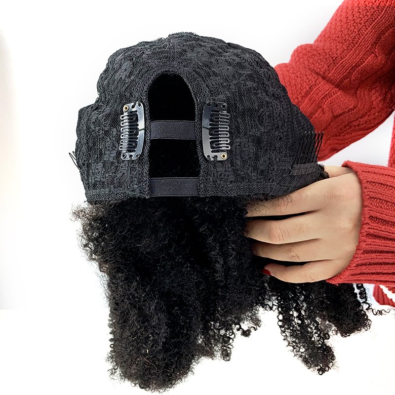 Human Hair Wigs u Part 4a 4b 4c Raw Virgin u Part Wig Afro Kinky Curly Human u Part Wig