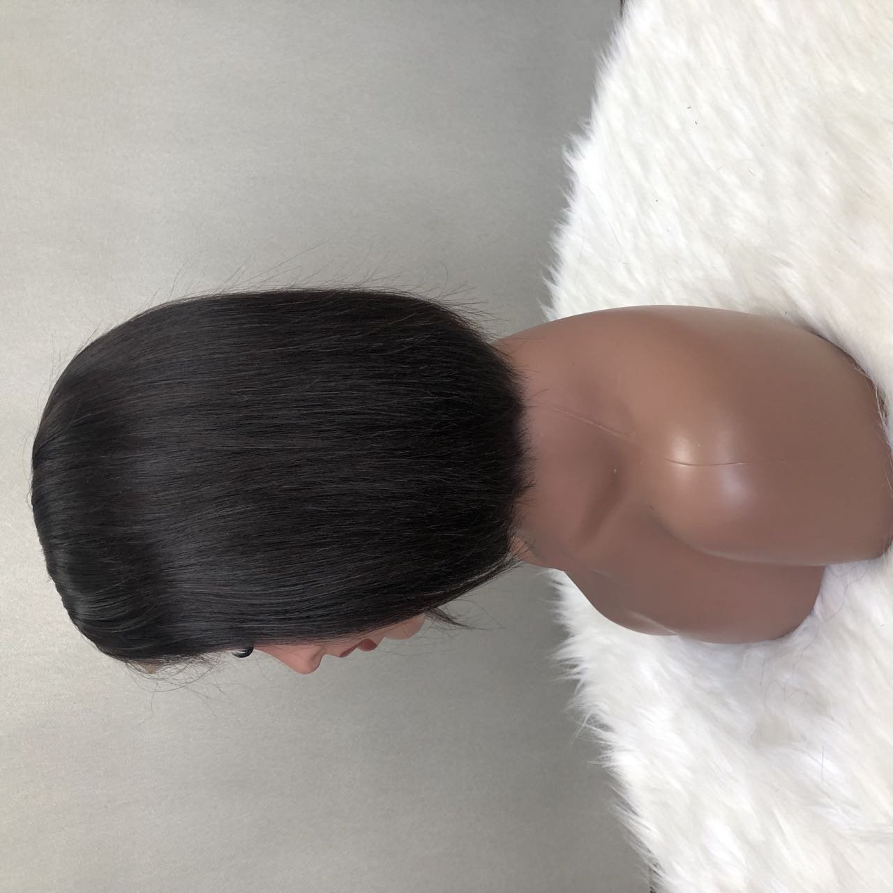 Hot selling Top Beauty Raw Virgin Brazilian Bob Wig Piano Black Color Human Hair Short Straight Wigs For African American